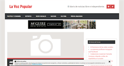 Desktop Screenshot of lavozpopular.com