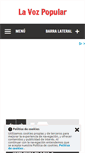 Mobile Screenshot of lavozpopular.com