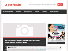 Tablet Screenshot of lavozpopular.com